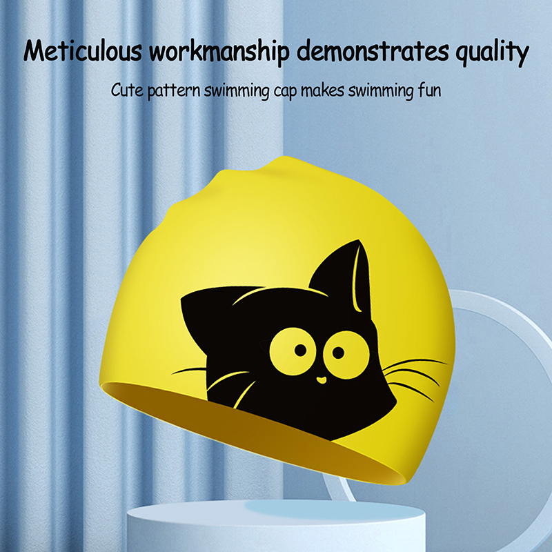 Topi renang kucing lucu untuk  - Swim Hat Silicone ulasan dan harga