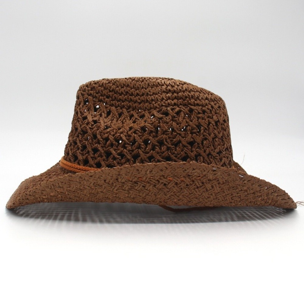 Topi Jerami Pelindung Matahari - Cowboy Hat Straw ulasan dan harga