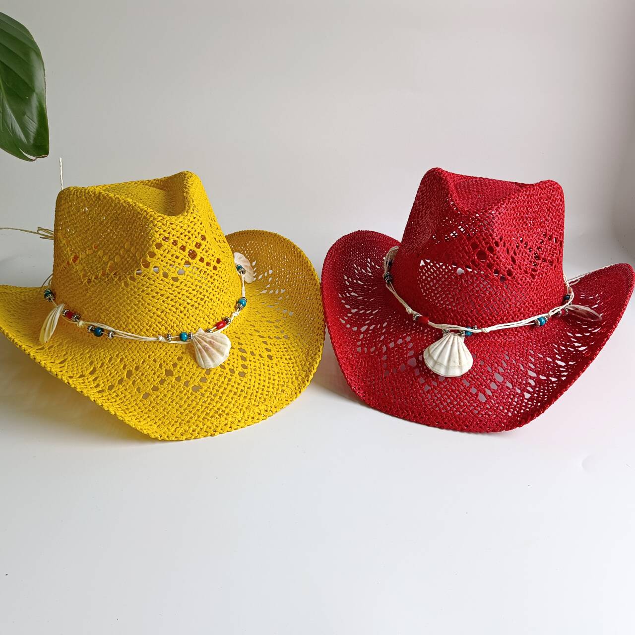 Topi Jerami Koboi Kuning Cerah - Cowboy Hat Straw ulasan dan harga