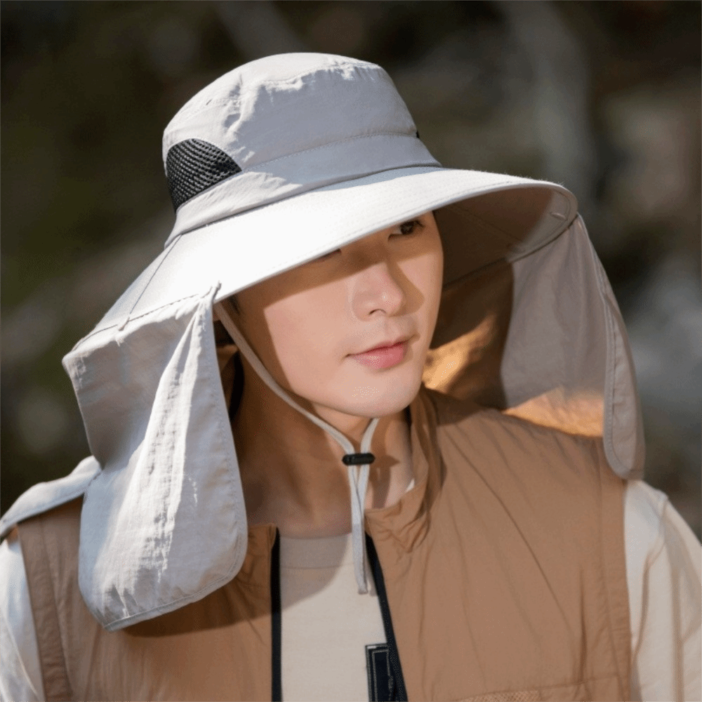 Topi Matahari Pria Bahan Kain  - Visor Sun Hat ulasan dan harga