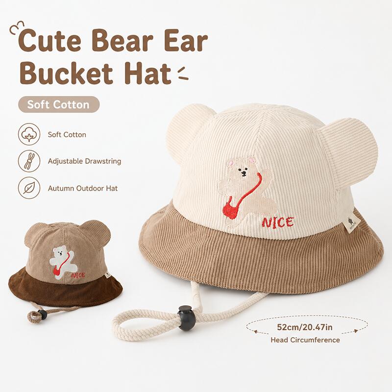 Topi Ember Telinga Beruang Ana - Bucket Hat Cotton ulasan dan harga