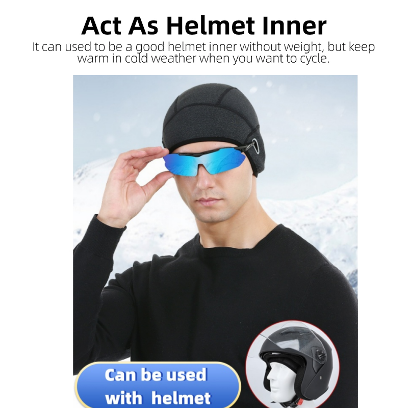Topi Hangat Bersepeda Musim Di - Skull Cap Helmet Liner ulasan dan harga
