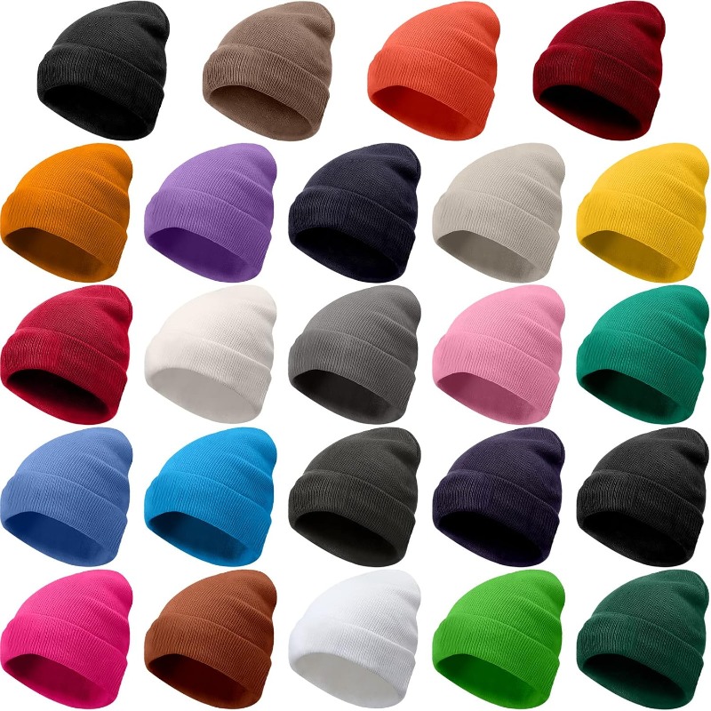 1pc Topi Beanie Tebal Hangat M - Beanie Cuffed Knit ulasan dan harga