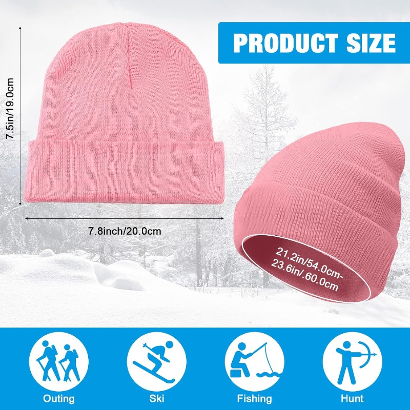 1pc Topi Beanie Tebal Hangat M - Beanie Cuffed Knit ulasan dan harga
