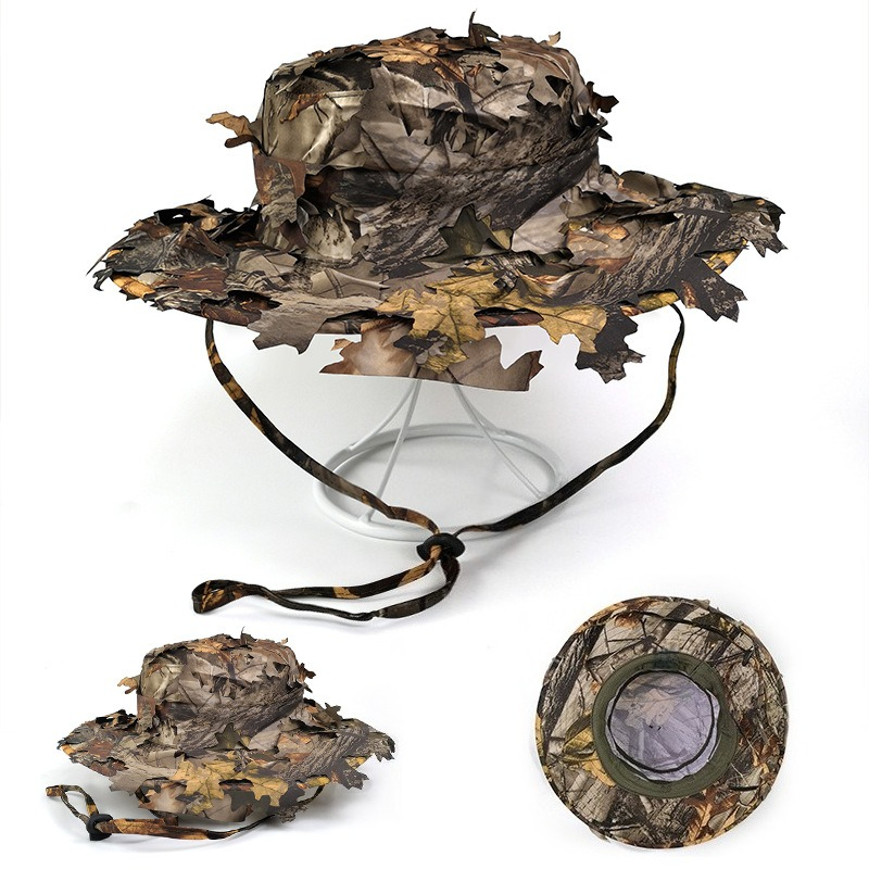 Topi Boonie Camo Daun 3D Pria, - Boonie Hat Tactical ulasan dan harga