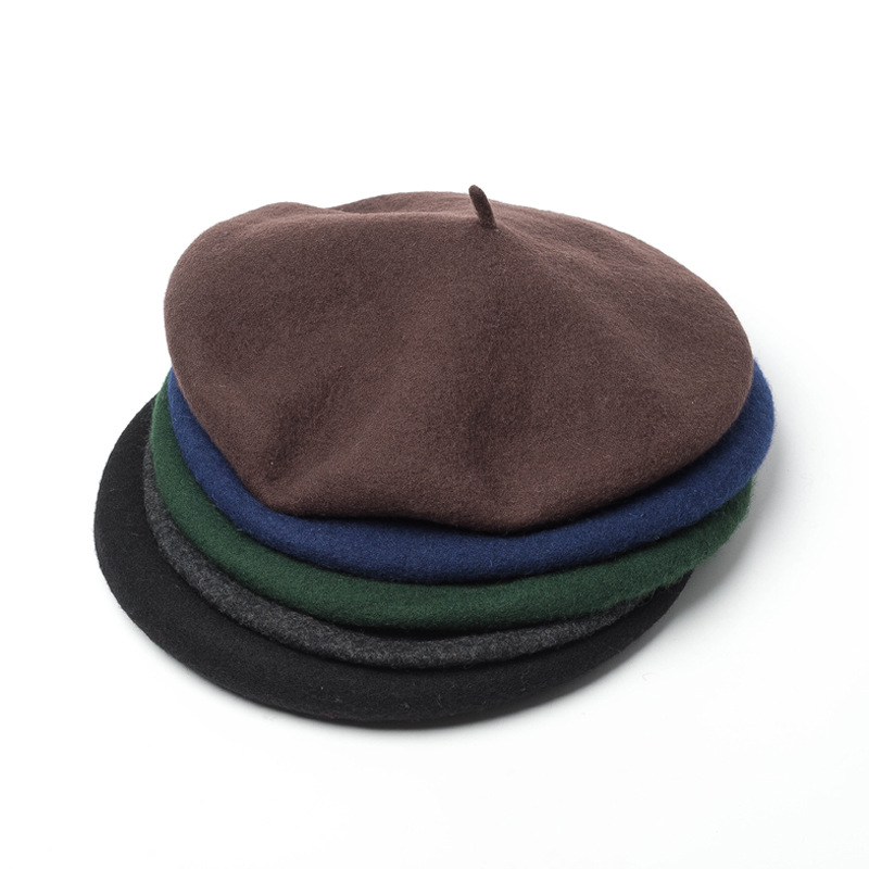 Topi Baret Seragam Wol Pria Wa - Beret French Wool ulasan dan harga