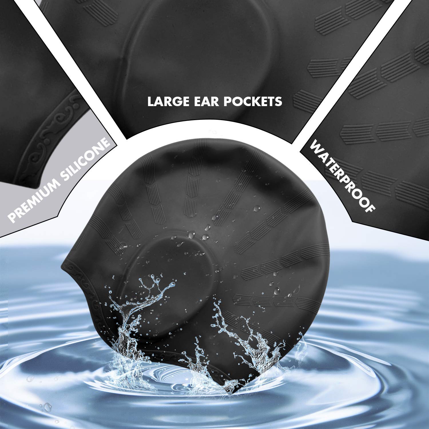 Topi Renang Dewasa Elastis Tin - Swim Hat Silicone ulasan dan harga