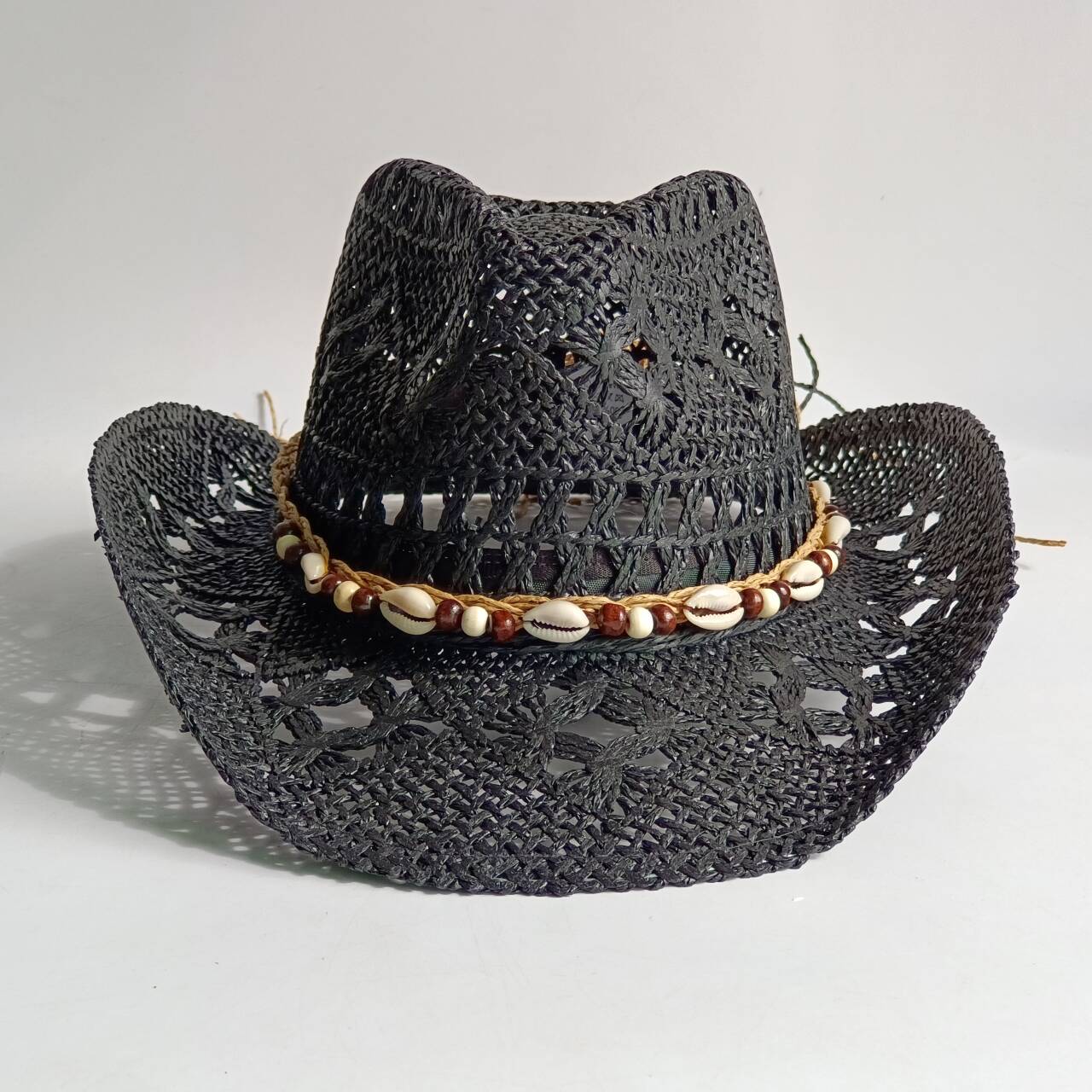 Topi Jerami Musim Panas Pantai - Cowboy Hat Straw ulasan dan harga