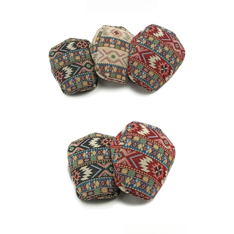 Topi Datar Motif Geometris Etn - Newsboy Cap Ivy ulasan dan harga