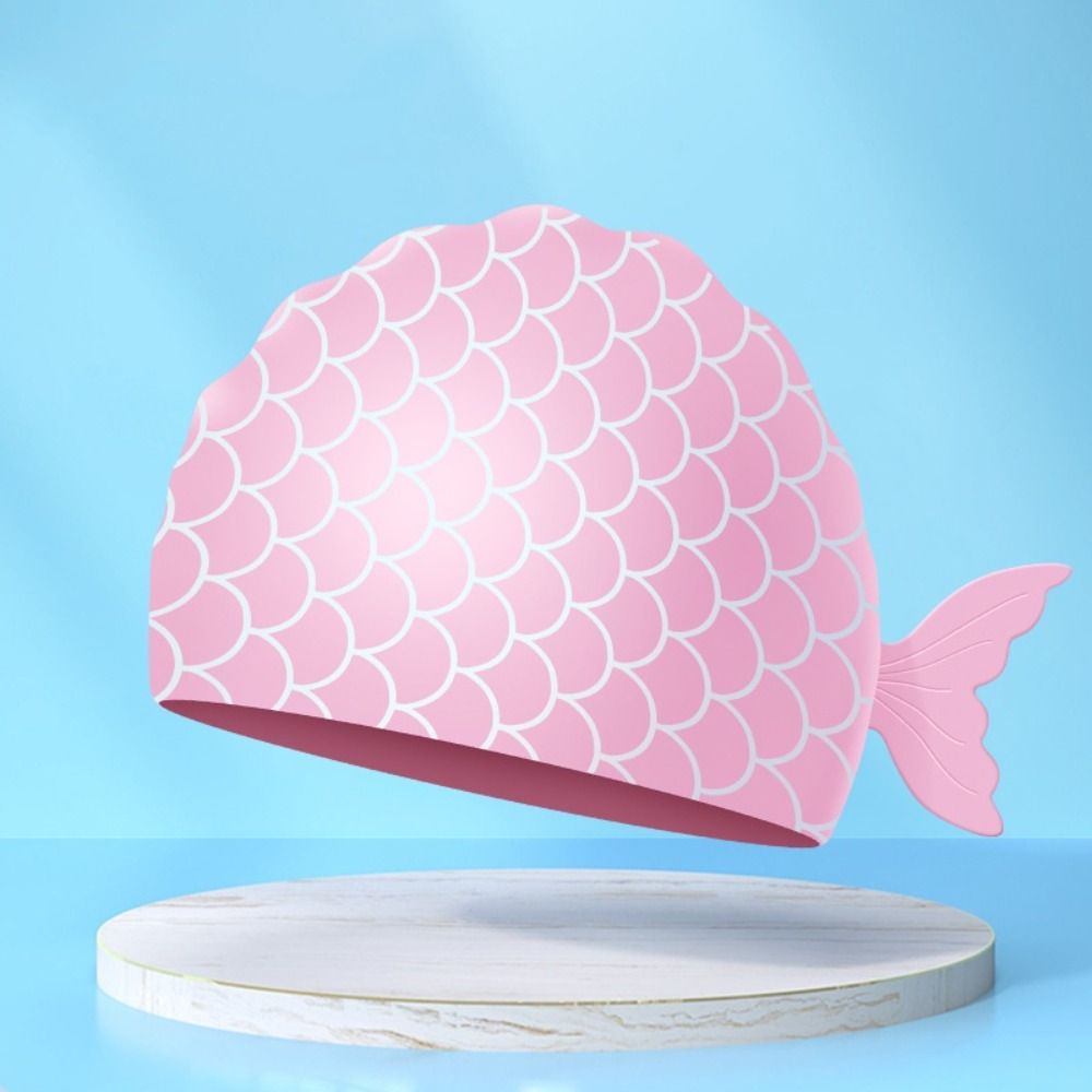 Topi Renang Anak Motif Ikan Lu - Swim Hat Silicone ulasan dan harga