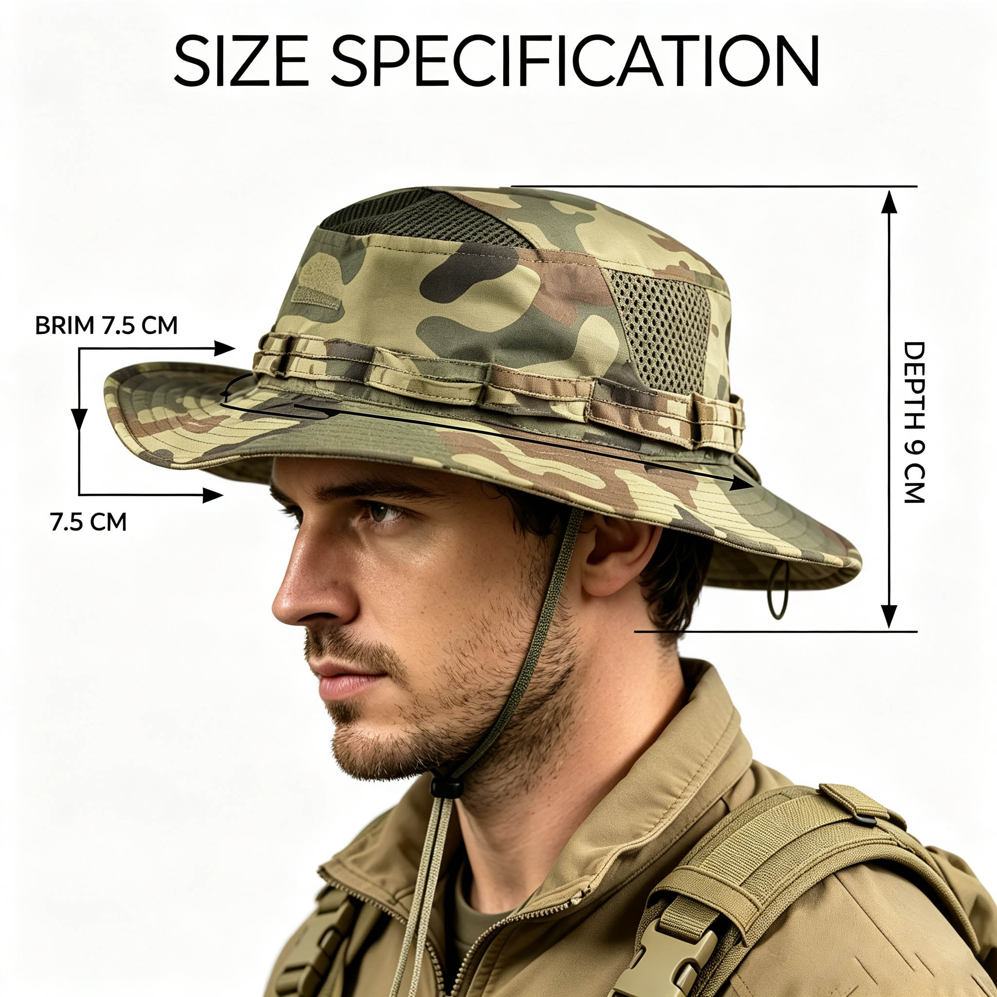 Topi Boonie Taktis untuk Pria, - Boonie Hat Tactical ulasan dan harga