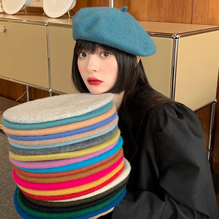 Topi Baret Wol Klasik Prancis  - Beret French Wool ulasan dan harga