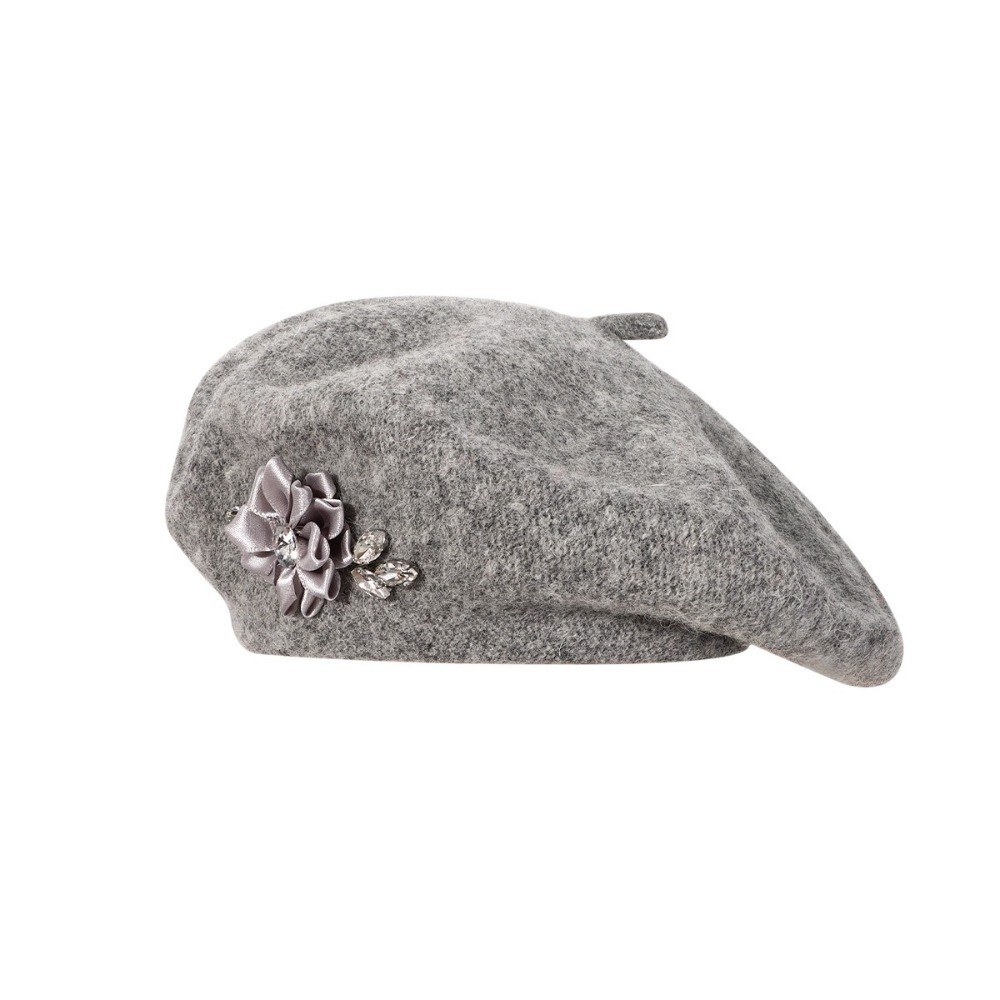 Baret Wol Warna Solid Vintage  - Beret French Wool ulasan dan harga