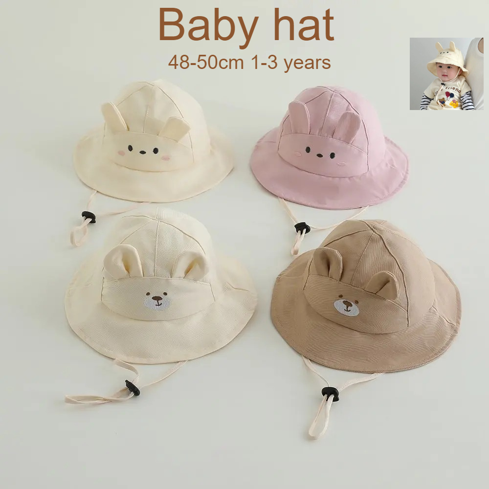 Topi Matahari Bayi Perempuan 4 - Bucket Hat Cotton ulasan dan harga