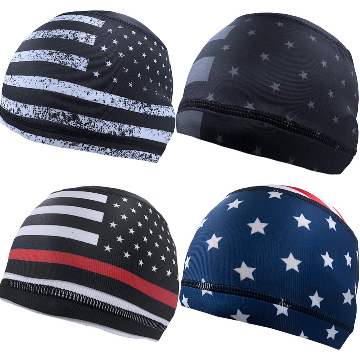 4x Topi Tengkorak Bendera AS,  - Skull Cap Helmet Liner ulasan dan harga
