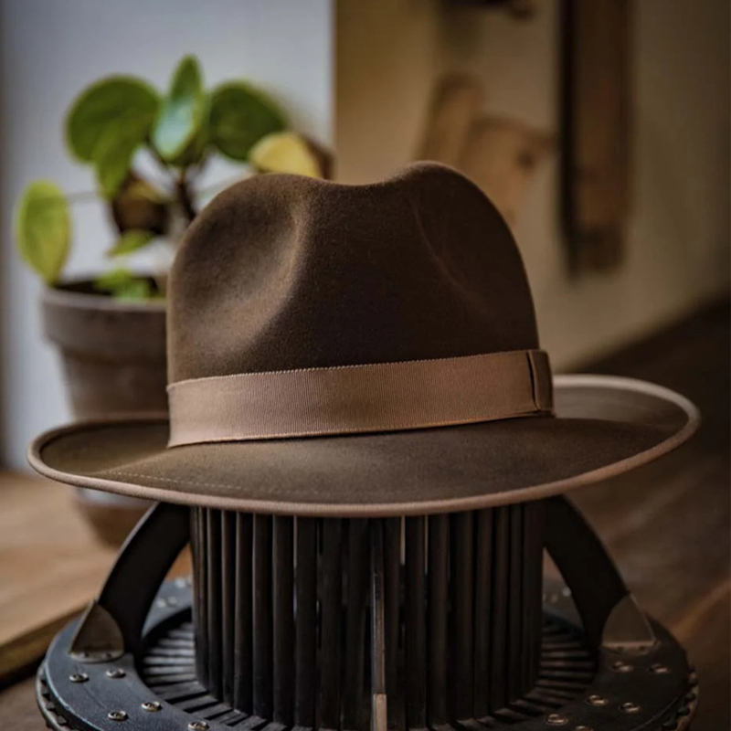 Topi Fedora lembut pita elegan - Fedora Hat Wool ulasan dan harga