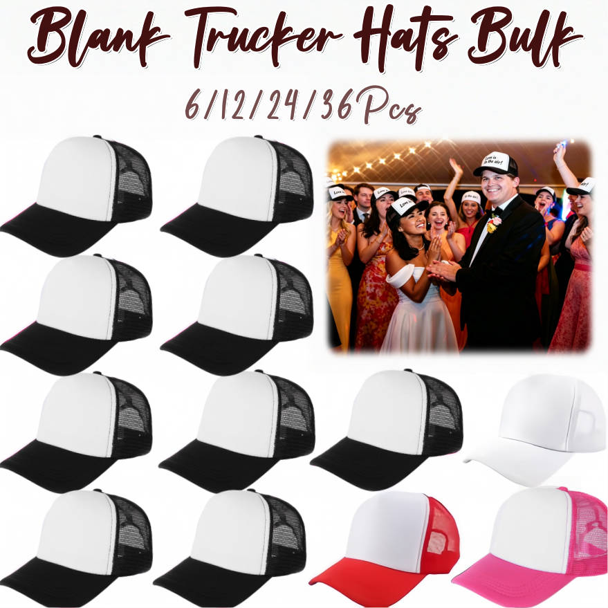 6-36 Buah Topi Trucker Kosong  - Trucker Cap Mesh ulasan dan harga