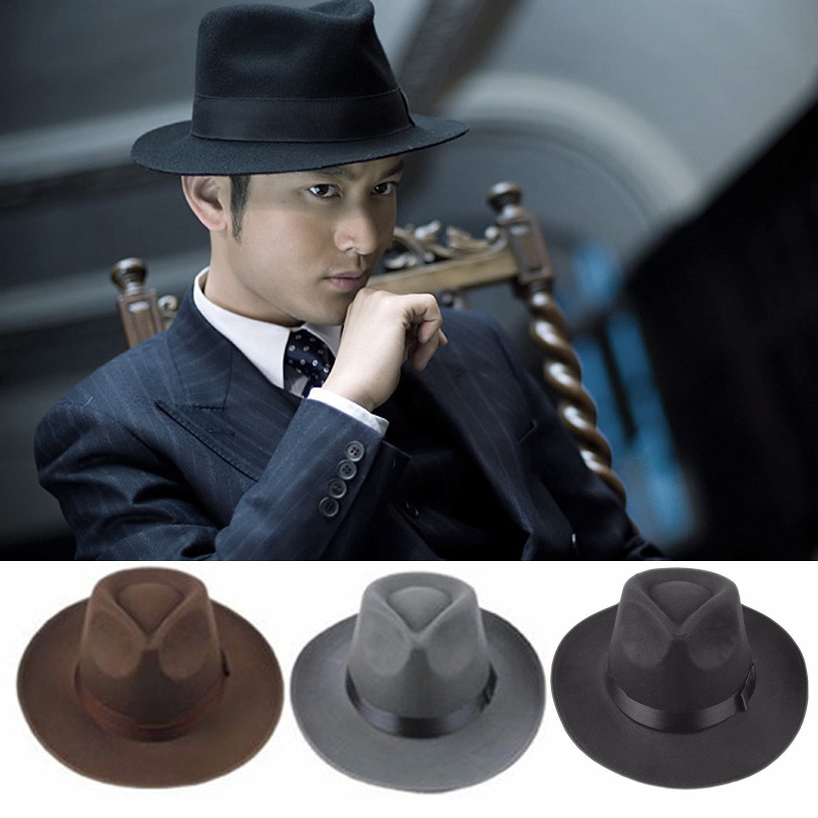 Keluaran Terbaru Topi Koboi Al - Fedora Hat Wool ulasan dan harga