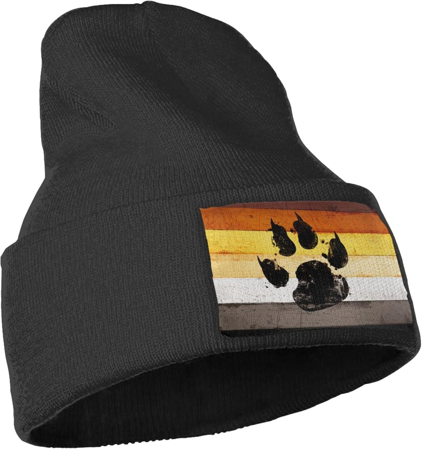 Topi Rajut Motif Gay Flag Bear - Beanie Cuffed Knit ulasan dan harga
