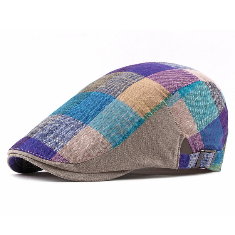 Topi Baret Newsboy Kotak-kotak - Newsboy Cap Ivy ulasan dan harga