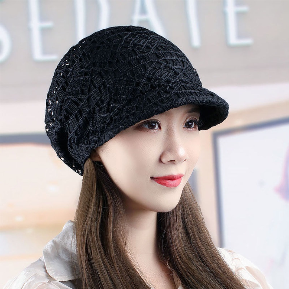 Topi Beanie Bunga Berongga Bor - Baseball Cap Structured ulasan dan harga