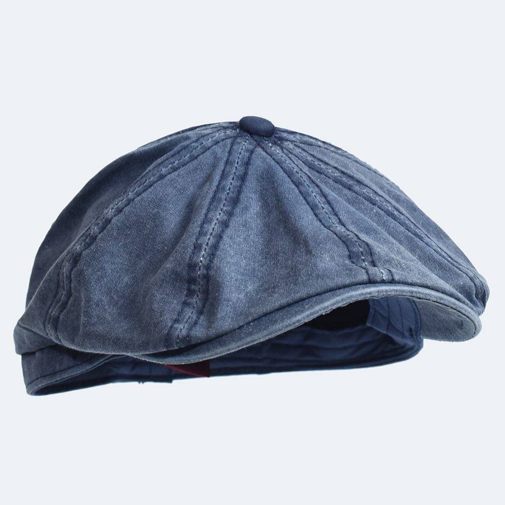 Topi Katun Cuci Koran Topi Pea - Newsboy Cap Ivy ulasan dan harga