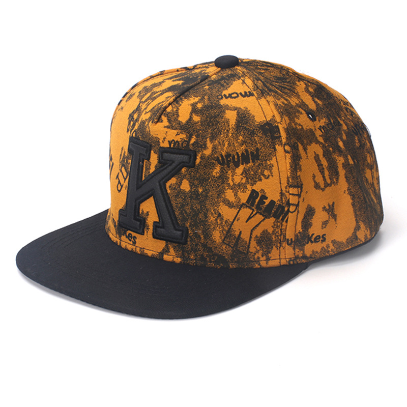 K huruf Hip Hop topi bisbol un - Snapback Hat Flat ulasan dan harga